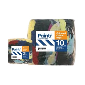 PAINTR COTTON RAGS 2KG - COLOURED 